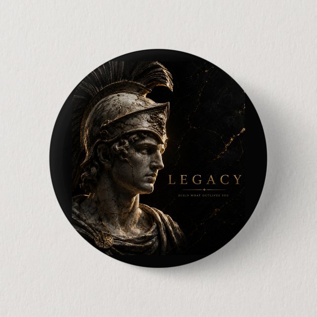 LEGACY Inspirational Motivational Quote Design 2 Inch Round Button (Front)