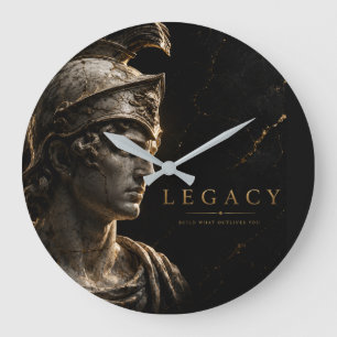 LEGACY Inspirational Motivational Quote Design Large Clock