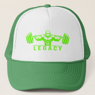 Legacy Minimalist Gym Design – Neon Green Fitness  Trucker Hat