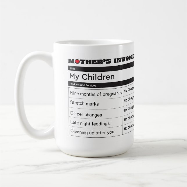 Legacy of Love - Personalized with Your Photos Coffee Mug (Left)