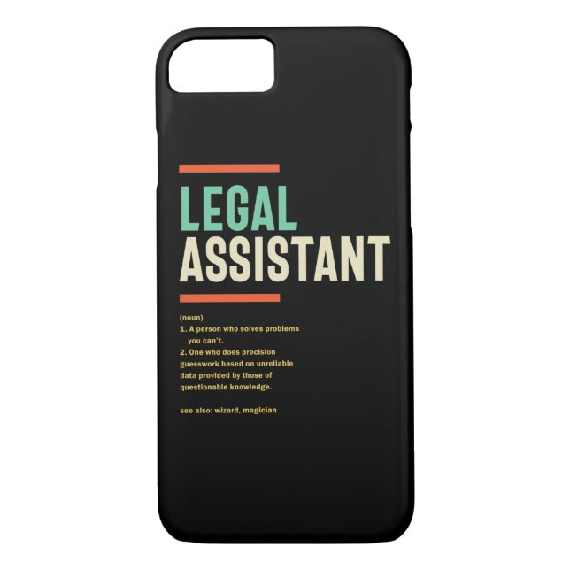 Legal Assistant Definition Case-Mate iPhone Case (Back)