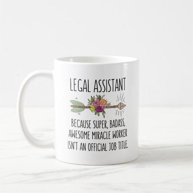 Legal Assistant Gift Idea Coffee Mug (Left)