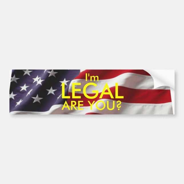 Legal Bumper Sticker (Front)