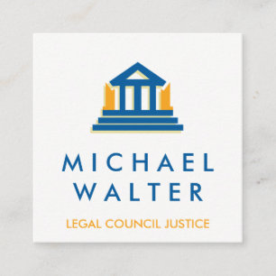 Legal Council   Attorney Square Business Card