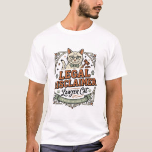 Legal Disclaimer Lawyer Cat Legal Disclaimer Lawye T-Shirt