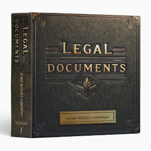 Legal Documents Binder
