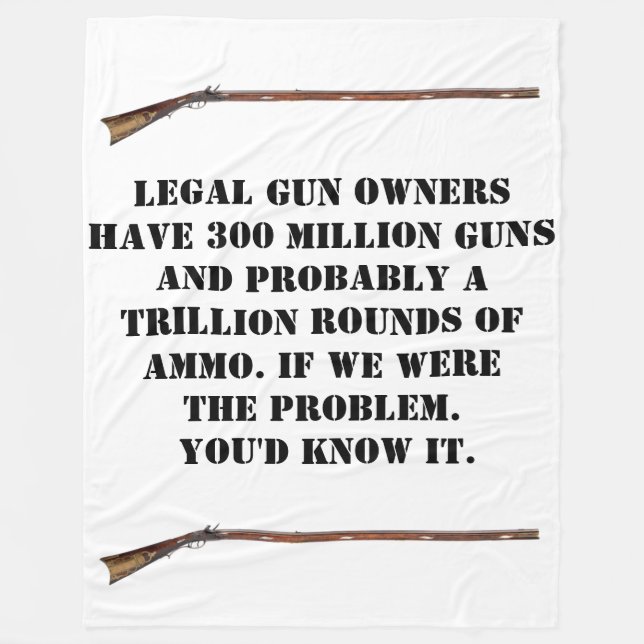 LEGAL GUN OWBERS FLEECE BLANKET (Front)