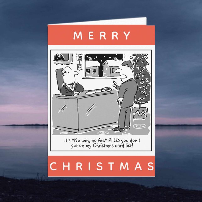 Legal Lawyer and Client Cartoon Christmas Card (Creator Uploaded)