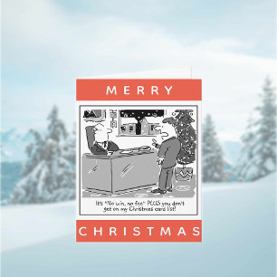 Legal Lawyer and Client Cartoon Christmas Card