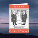 Legal Lawyers And a Snowman Cartoon Christmas Card<br><div class="desc">Christmas card with funny cartoon with lawyers and a snowman. Card design for lawyers,  solicitors,  legal businesses,  or law and the legal profession. Funny Christmas card to personalise with your own details and to send out at Xmas.</div>