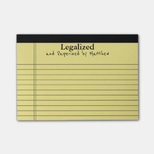 Personalized Legal Pad Weekly To-do List Magnetic Dry Erase Sheet