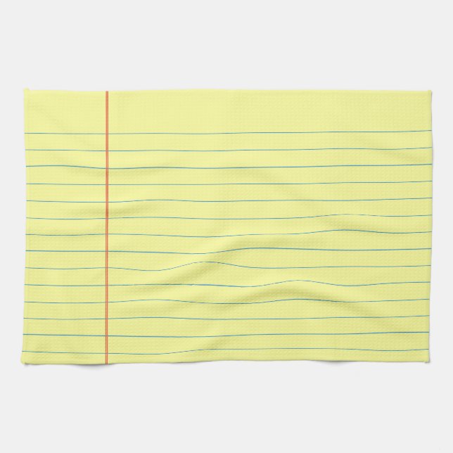 Legal Pad Pattern Kitchen Towel (Horizontal)