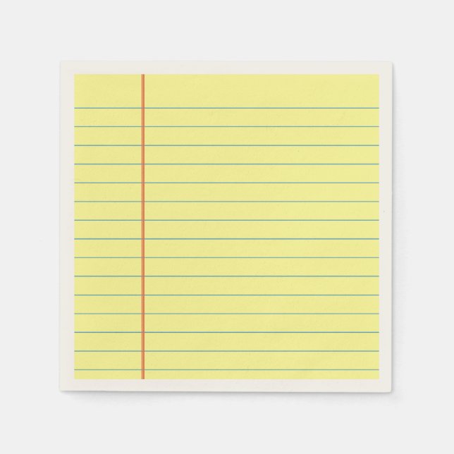 Legal Pad Pattern Napkin (Front)