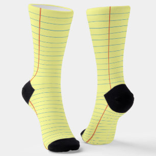 Legal Pad Pattern Socks