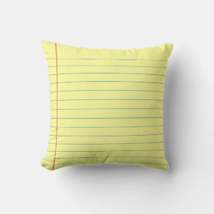 Legal Pad Pattern Throw Pillow