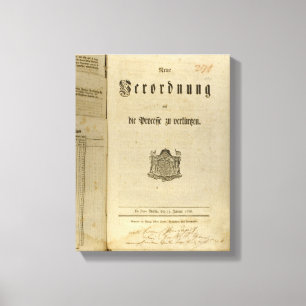 Legal Procedure of 1776 Canvas Print