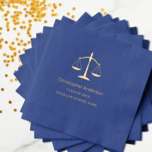 Legal Professional Graduation Party Foil Napkins