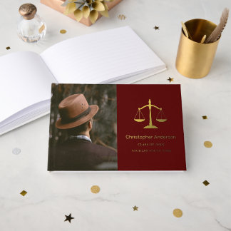 Legal Professional Graduation Party Guest Book