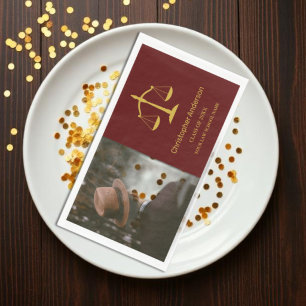 Legal Professional Graduation Party Napkin