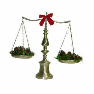 Legal Scales Christmas Ornament Photo Sculpture Ornament