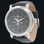 Legal Scales Custom Name Lawyer Watch<br><div class="desc">A custom name lawyer watch featuring your name or your gift recipient's name.</div>