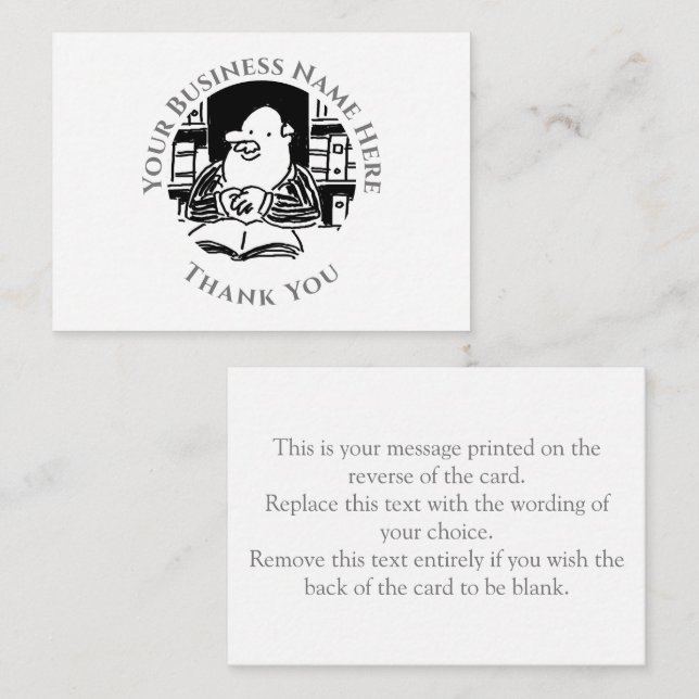 Legal Services Thank You Note Card (Front/Back)