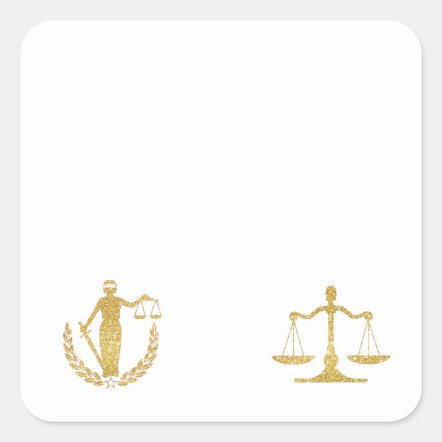 Legal Symbols Name Tag Stickers (Front)