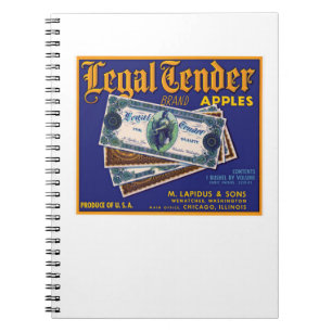 Legal Tender Apples Notebook