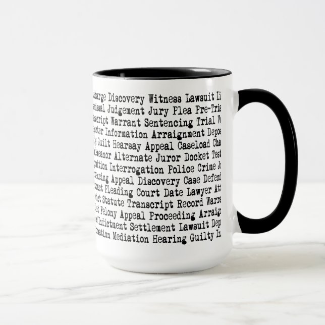 Legal Words Terminology  Mug (Right)