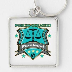 Legal World's Greatest Paralegal Keychain