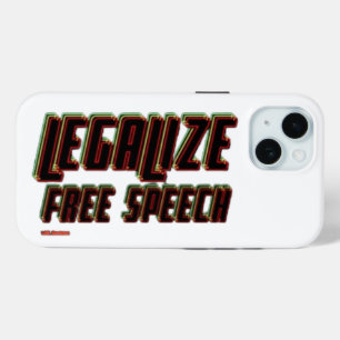LEGALIZE FREE SPEECH iPhone 15 CASE