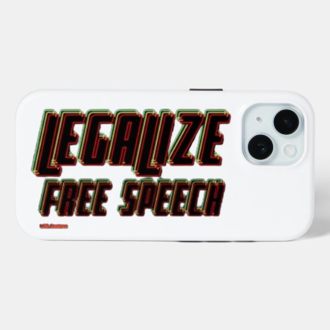 LEGALIZE FREE SPEECH  Case-Mate iPhone CASE (Back (Horizontal))