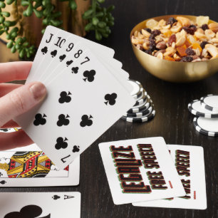 LEGALIZE FREE SPEECH  PLAYING CARDS