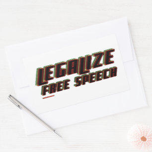 LEGALIZE FREE SPEECH  STICKER