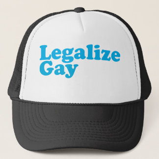 Legalize gay baby blue trucker hat