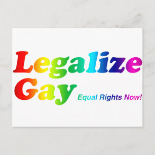 Legalize Gay Postcard