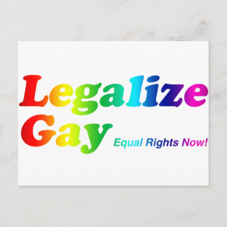 Legalize Gay Postcard