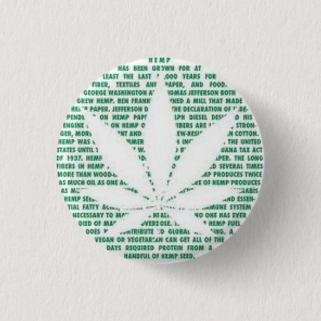 Legalize It 1 Inch Round Button (Front)