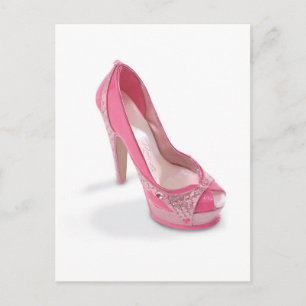legally pink shoes postcard