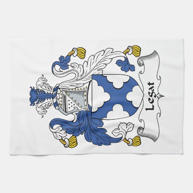 Legat Family Crest Kitchen Towel (Horizontal)