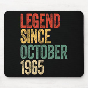 Legend 1965 60th Birthday For Men Women 60 Years O Mouse Pad
