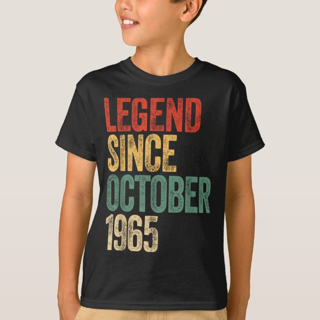 Legend 1965 60th Birthday For Men Women 60 Years O T-Shirt (Front)