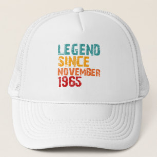 Legend 1965 60th Birthday Gifts for Men Women 60 Y Trucker Hat
