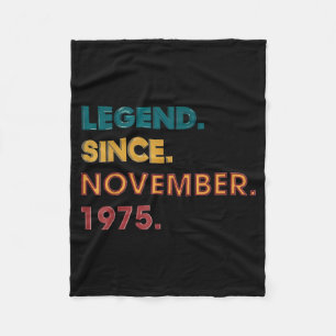 Legend 1975 50th Birthday For Men Women 50 Year Ol Fleece Blanket