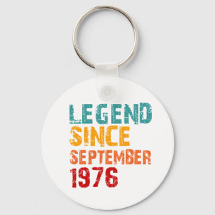 Legend 1976 50th Birthday Gifts for Men Women 50 Y Keychain