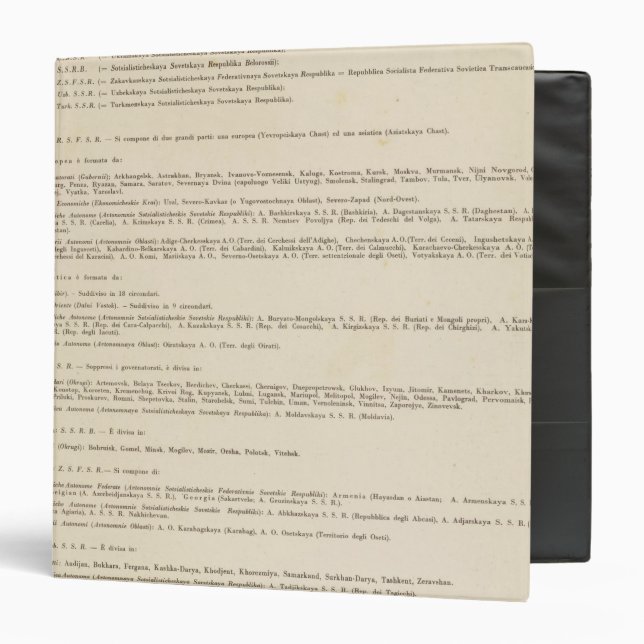 Legend 6667 Russia Binder (Front/Inside)