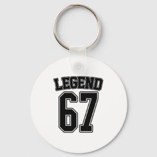 Legend 67 Six Seven Srts Number Varsity Team 67th Keychain