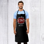Legend Black Apron<br><div class="desc">Celebrate the birth of a legend with this custom birthday apron! With this unique and personalized print, you can let your loved one or friend know how much you care.</div>