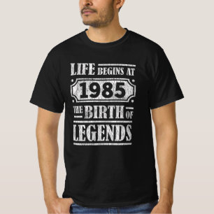 Legend Born in 1985 Retro Vintage Birthday Gift T-Shirt