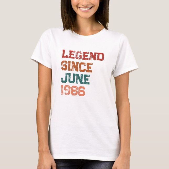 Legend Custom 40th Birthday T-Shirt (Front)